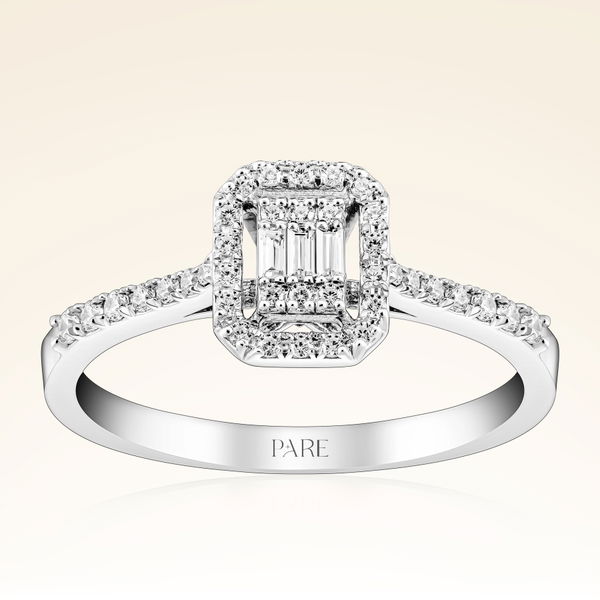 0,25 Karat Baget Pırlanta Yüzük - Pare Pırlanta