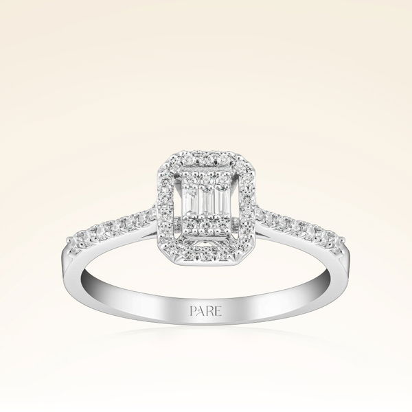 0,25 Karat Baget Pırlanta Yüzük - Pare Pırlanta