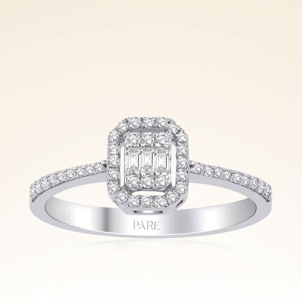  0,25 Karat Baget Pırlanta Yüzük - Pare Pırlanta