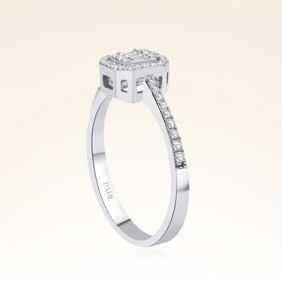  0,25 Karat Baget Pırlanta Yüzük - Pare Pırlanta