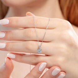 0,25 Karat Coronet Pırlanta Kolye - 3