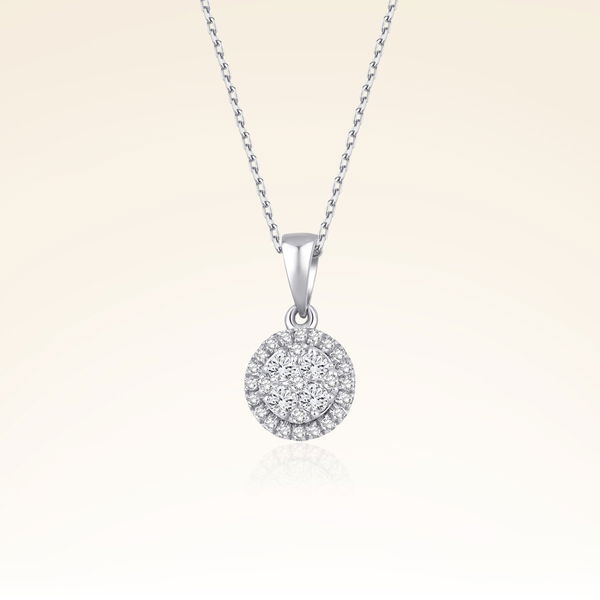 0,25 Karat Fantezi Pırlanta Kolye - Pare Pırlanta