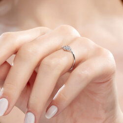 0,25 Karat Fantezi Pırlanta Yüzük - 4