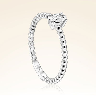 0,25 Karat Oval Tektaş Pırlanta Yüzük - Pare Pırlanta