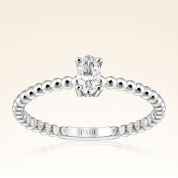 0,25 Karat Oval Tektaş Pırlanta Yüzük - PR00096 - 1