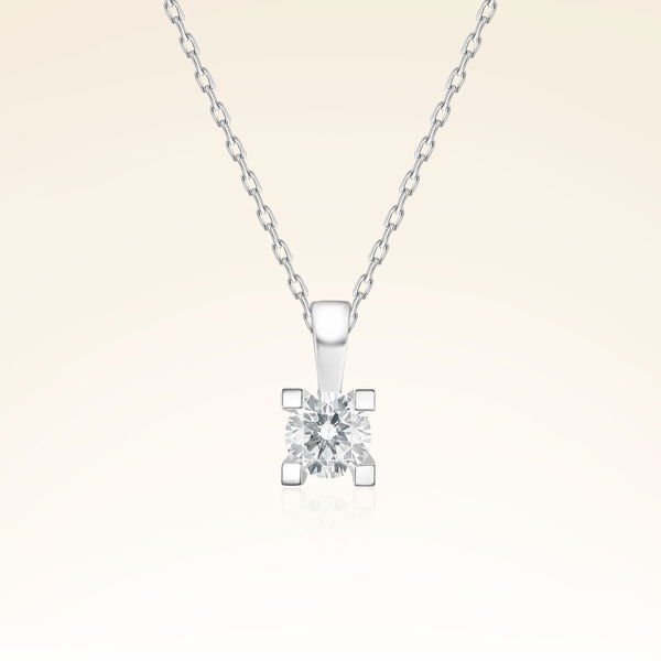 0,25 Karat Tektaş Pırlanta Kolye - Pare Pırlanta