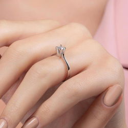 0,25 Karat Tektaş Pırlanta Yüzük - PR00300 - 7