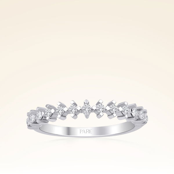 0,25 Karat Pırlanta Yarımtur Yüzük - Pare Pırlanta