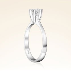 0,25 Karat Tektaş Kalp Pırlanta Yüzük - 2