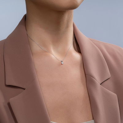 0,25 Karat Tektaş Pırlanta Kolye - Pare Pırlanta