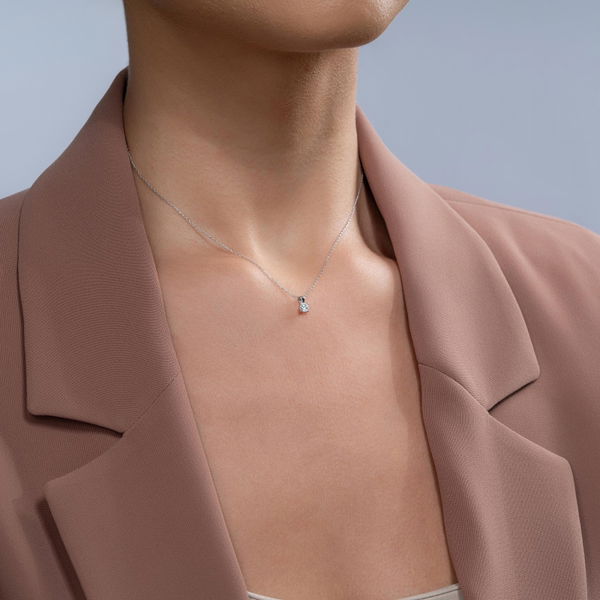 0,25 Karat Tektaş Pırlanta Kolye - Pare Pırlanta