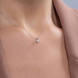 0,25 Karat Tektaş Pırlanta Kolye - PR00476 - 3