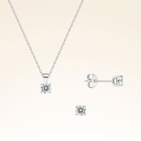 0,25 Karat Tektaş Pırlanta Set - Pare Pırlanta