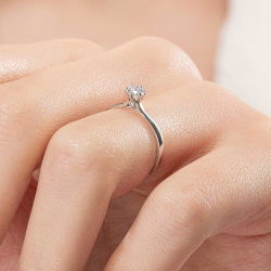0,25 Karat Tektaş Pırlanta Yüzük - PR00240 - 7