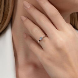 0,25 Karat Tektaş Pırlanta Yüzük - PR00328 - 5