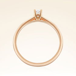 0,25 Karat Oval Tektaş Pırlanta Yüzük - PR00376 - 3