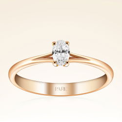 0,25 Karat Oval Tektaş Pırlanta Yüzük - PR00376 - 1