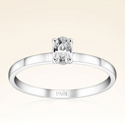 0,25 Karat Oval Tektaş Pırlanta Yüzük - PR01025 - 1