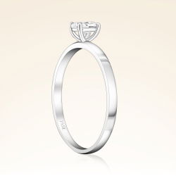 0,25 Karat Oval Tektaş Pırlanta Yüzük - PR01025 - 2