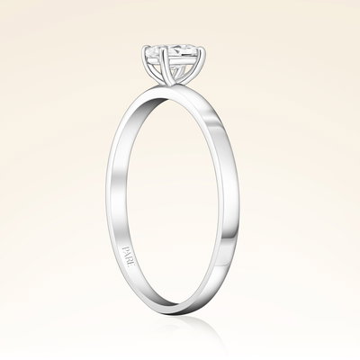 0,25 Karat Oval Tektaş Pırlanta Yüzük - Pare Pırlanta