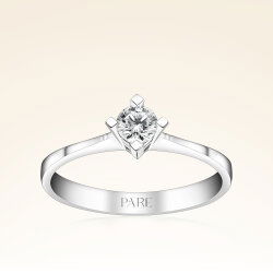 0,25 Karat Tektaş Pırlanta Yüzük - 1