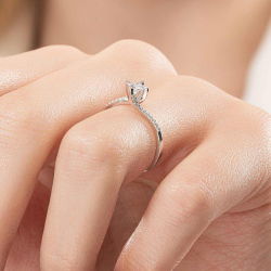 0,25 Karat Tektaş Pırlanta Yüzük - PR01044 - 7