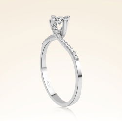 0,25 Karat Tektaş Pırlanta Yüzük - 2