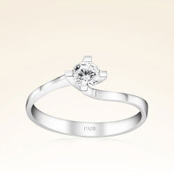 0,25 Karat Tektaş Pırlanta Yüzük - 1