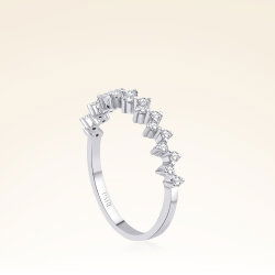 0,25 Karat Yarımtur Pırlanta Yüzük - 2