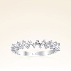 0,25 Karat Yarımtur Pırlanta Yüzük - 1