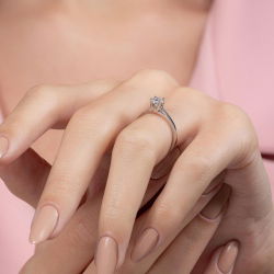 0,25 Karat Tektaş Pırlanta Yüzük - PR00344 - 6
