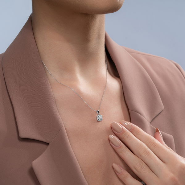 0,26 Karat Fantezi Pırlanta Kolye - Pare Pırlanta