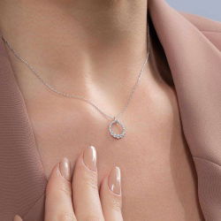 0,26 Karat Fantezi Pırlanta Kolye - 3