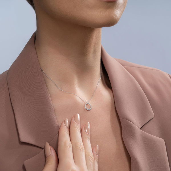 0,26 Karat Fantezi Pırlanta Kolye - Pare Pırlanta