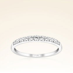 0,26 Karat Yarımtur Pırlanta Yüzük - 1