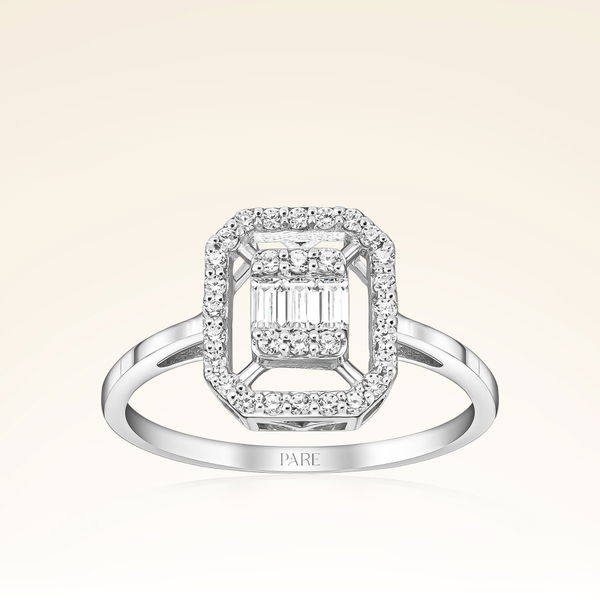 0,27 Karat Baget Pırlanta Yüzük - Pare Pırlanta