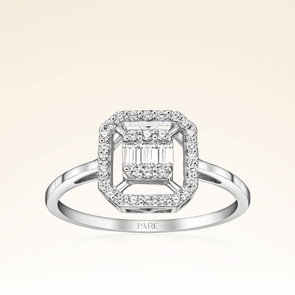 0,27 Karat Baget Pırlanta Yüzük - Pare Pırlanta