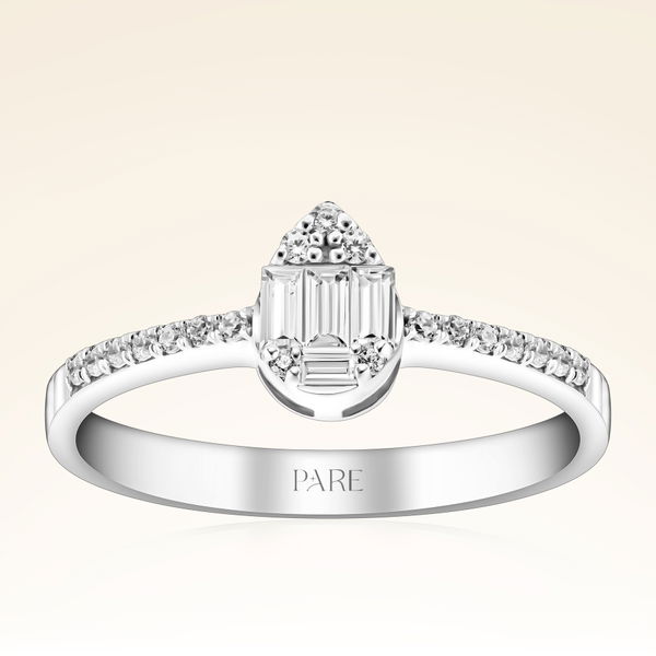 0,27 Karat Baget Pırlanta Yüzük - Pare Pırlanta