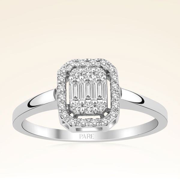 0,27 Karat Baget Pırlanta Yüzük - Pare Pırlanta