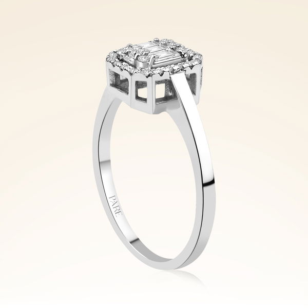 0,27 Karat Baget Pırlanta Yüzük - Pare Pırlanta