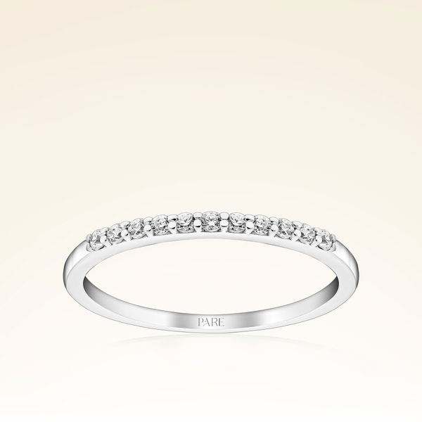 0,27 Karat Pırlanta Yarımtur Yüzük - Pare Pırlanta