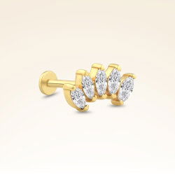 0,27 Karat Pırlanta Tragus Piercing - 2