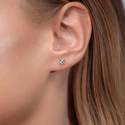 0,27 Karat Tektaş Pırlanta Küpe - PR00466 - 2