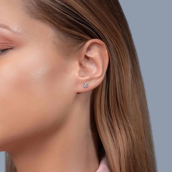 0,27 Karat Tektaş Pırlanta Küpe - Pare Pırlanta