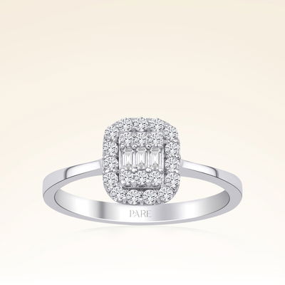 0,28 Karat Baget Pırlanta Yüzük - Pare Pırlanta