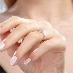  0,28 Karat Coronet Pırlanta Yüzük - 4