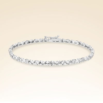 0,28 Karat Efektli Suyolu Pırlanta Bileklik - Pare Pırlanta