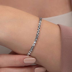 0,28 Karat Efektli Suyolu Pırlanta Bileklik - 4