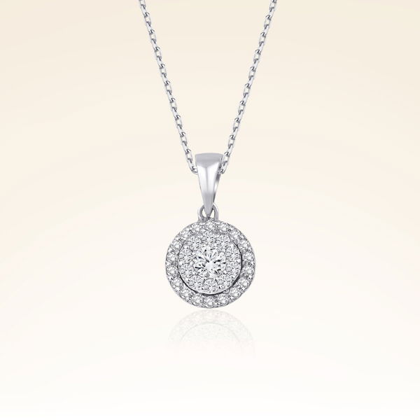 0,28 Karat Fantezi Pırlanta Kolye - Pare Pırlanta