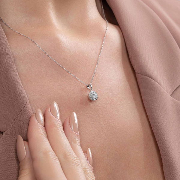 0,28 Karat Fantezi Pırlanta Kolye - Pare Pırlanta